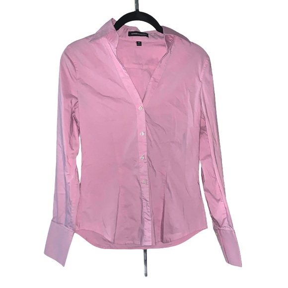 Express Design Studio pink button down blouse - Picture 1 of 3